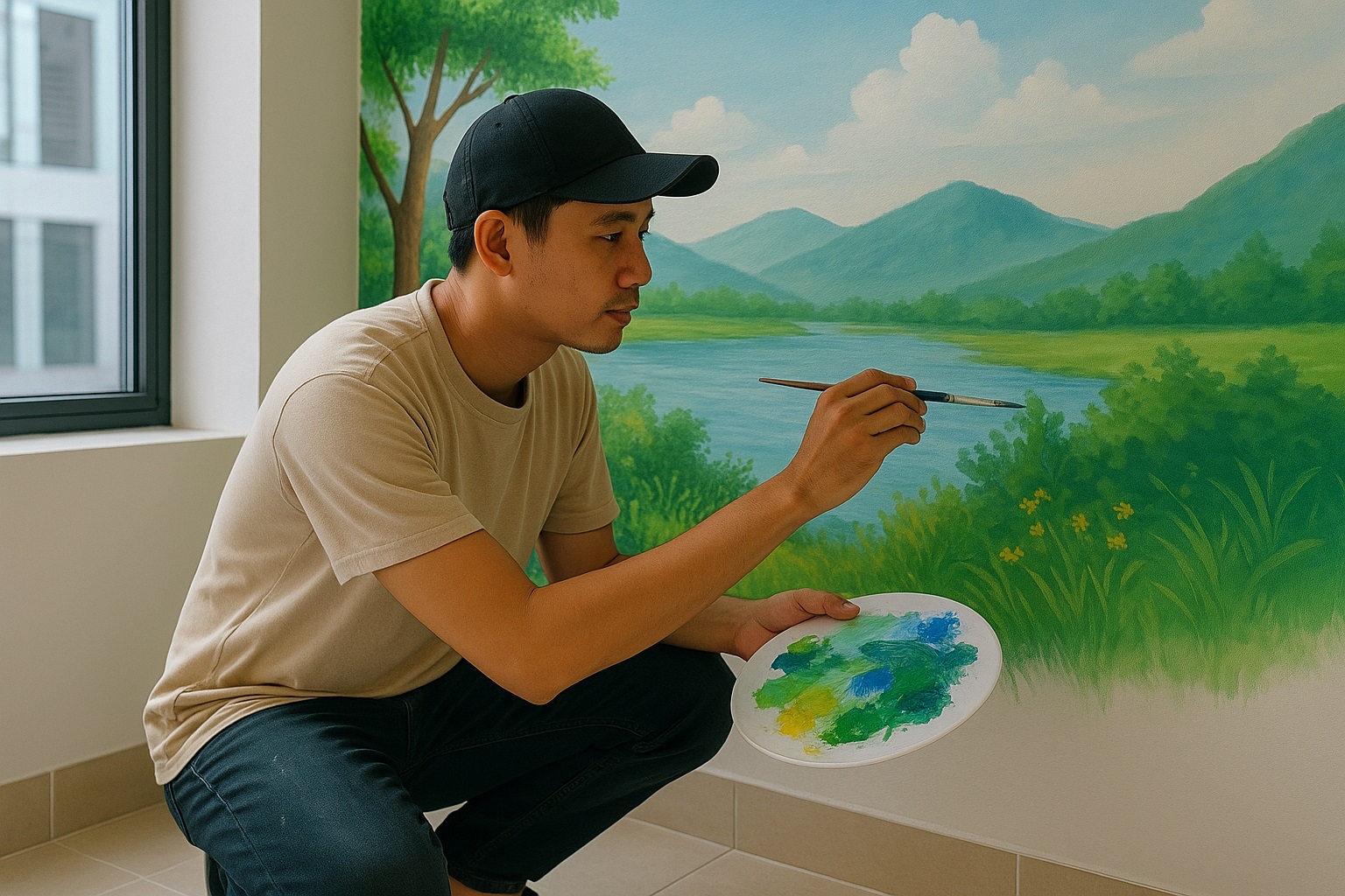 Vẽ tranh tường